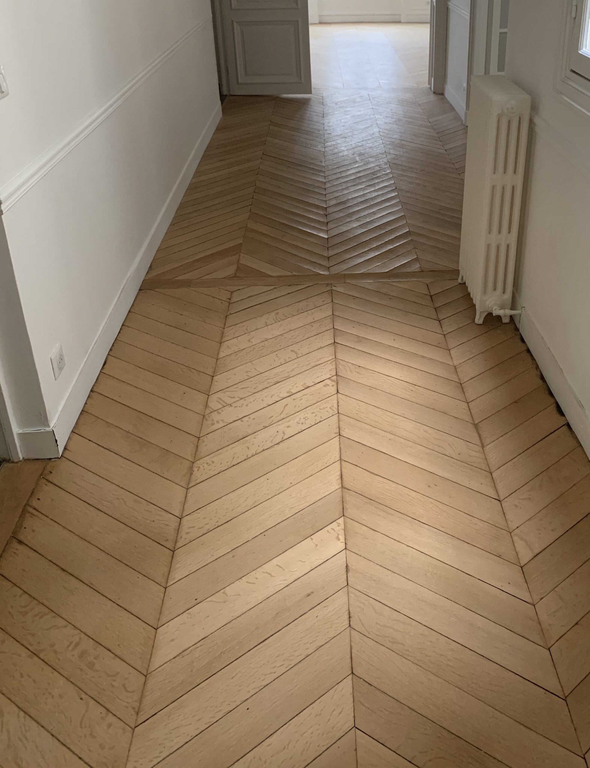 Menuiserie intérieure - Parquet à point de Hongrie